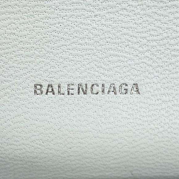 BALENCIAGA Chain Shoulder Bag Everyday Leather 593785 White - Picture 10 of 12